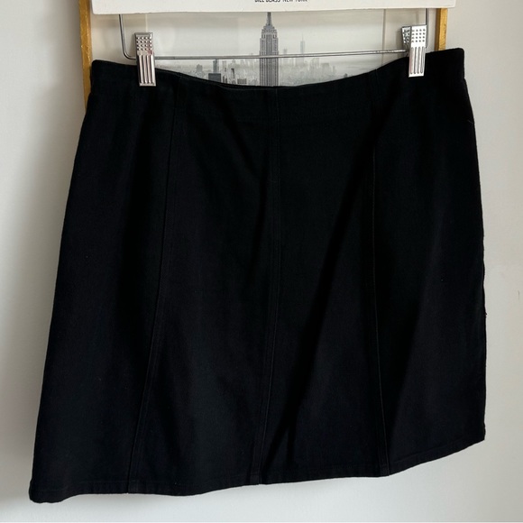 Black Denim Skirt - Picture 2 of 5